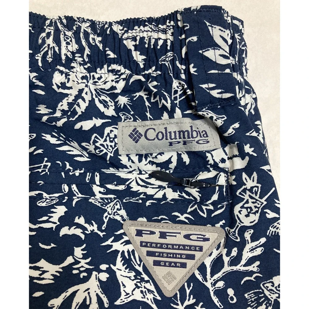 Columbia‎ PFG Super Backcast Water Shorts Swim Trunks Kona Print Mens Small NWT